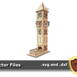The Tudor Dice Tower - Modular System - (Laser Files Digital Download)