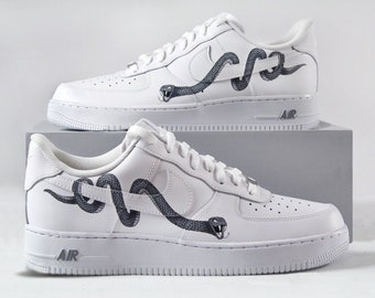 Snake Air Force 1 Custom Sneaker shoes