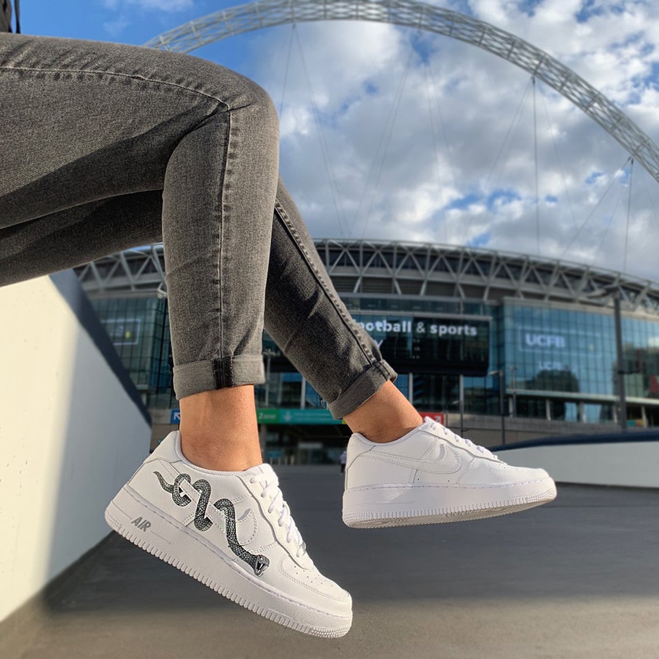 Scarpe Snake Air Force 1 Custom Sneaker | Etsy Italia