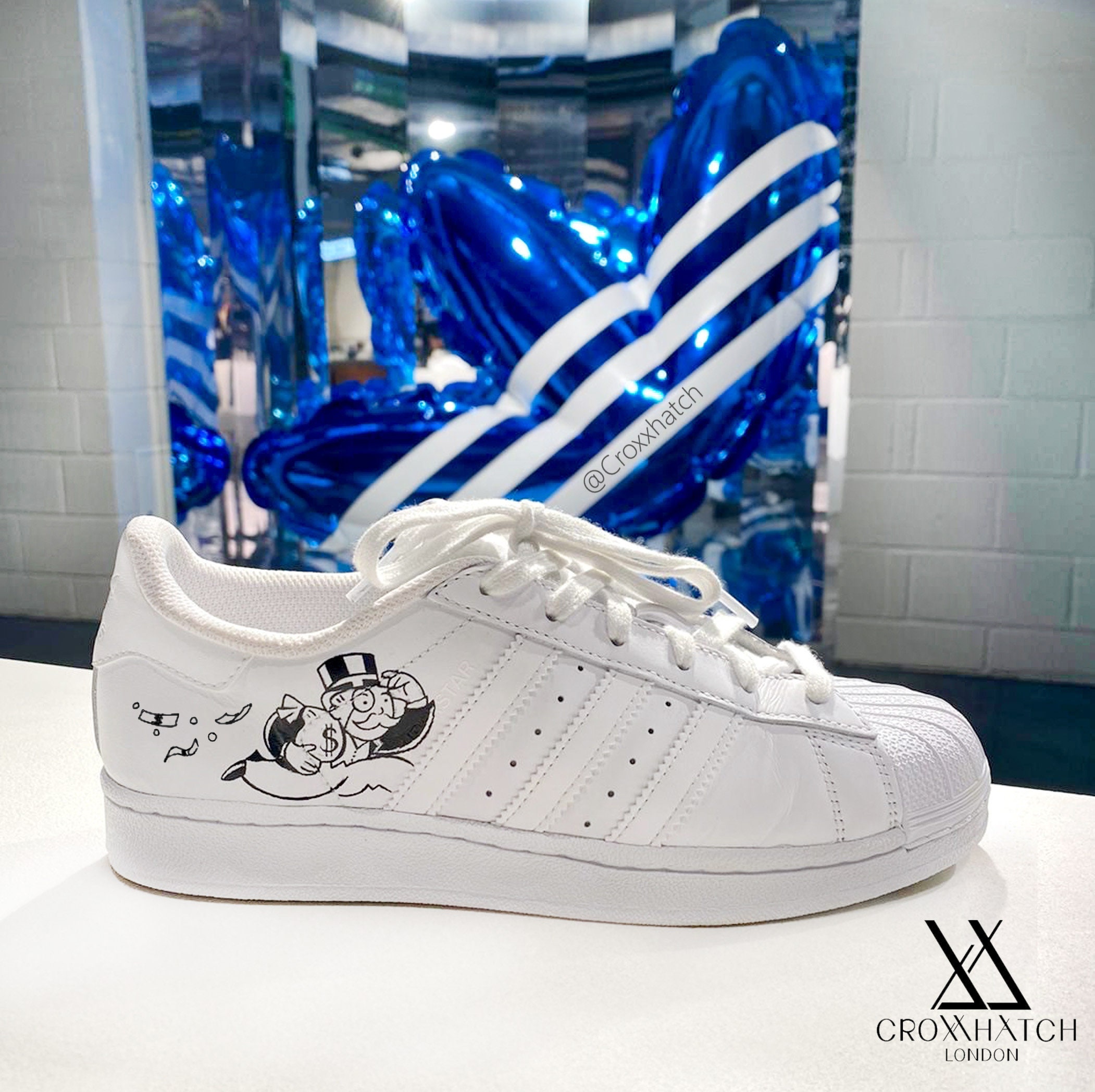 Women's Adidas Superstar  Custom shoes diy, Adidas painted shoes