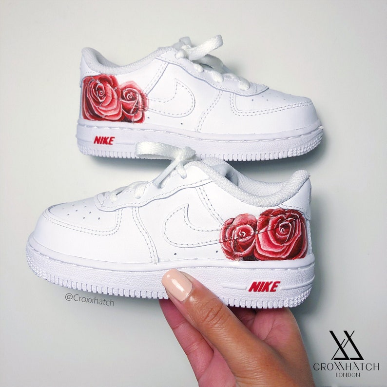 air force 1 with a rose