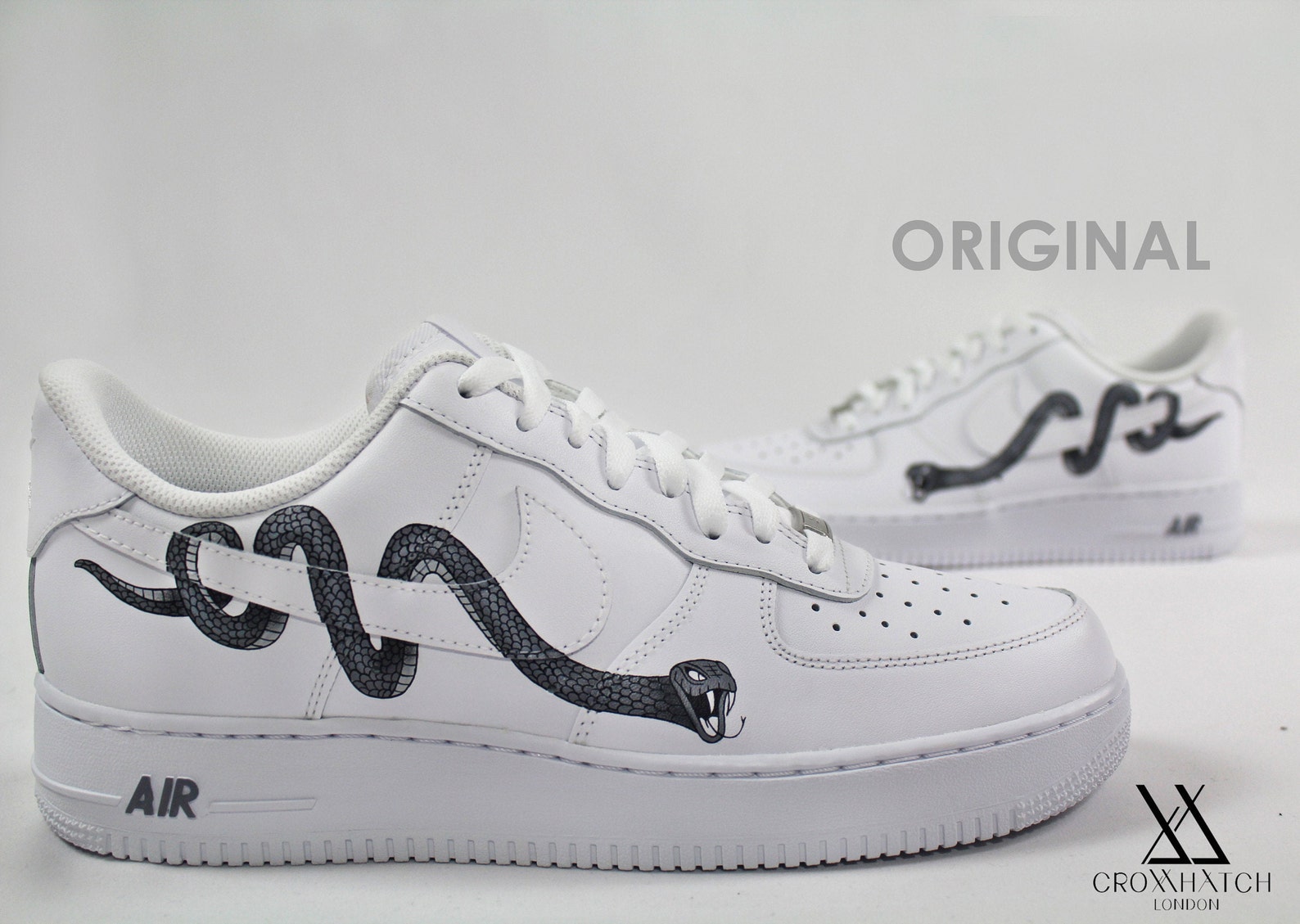 custom snake air force 1