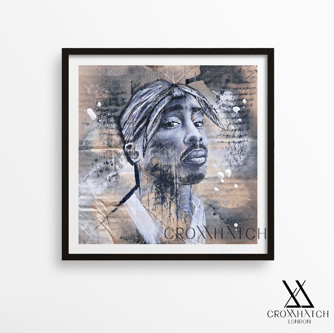 Tupac, 2pac Square Portrait - Etsy