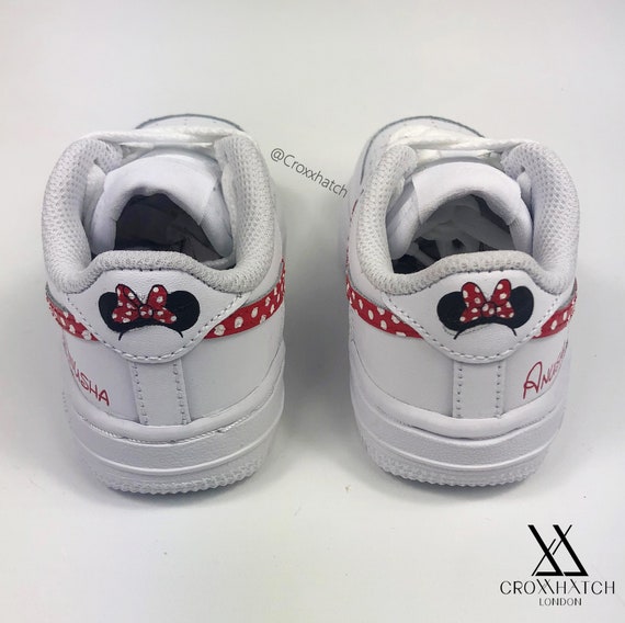 junto a tallarines incompleto Minnie Mouse Custom Air Force 1 Nike Sneakers Infant & Adult - Etsy Norway