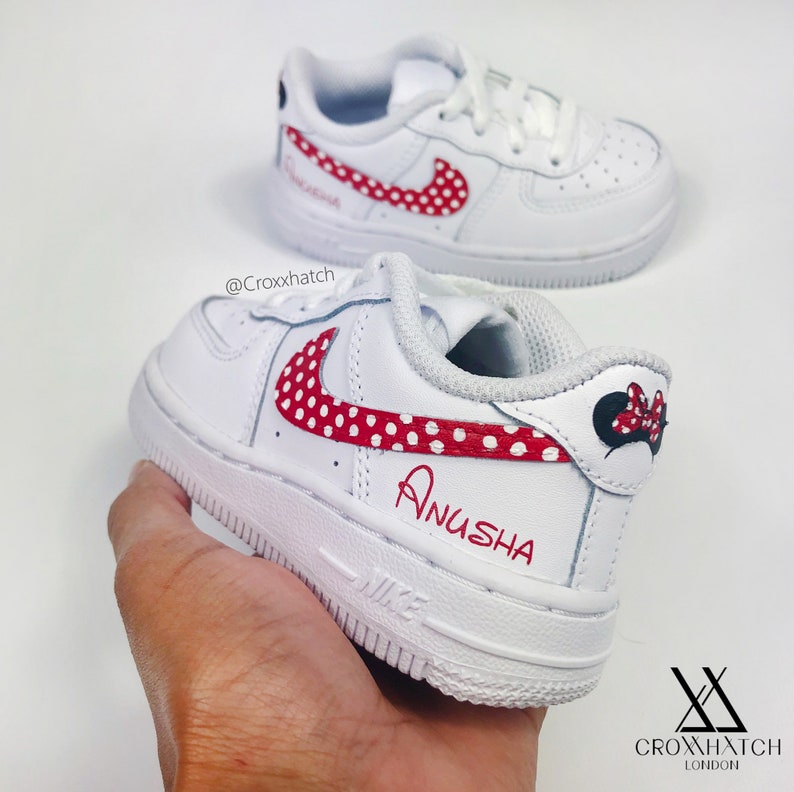 Minnie Mouse Custom Air Force 1 Nike Sneakers Infant & Adult | Etsy