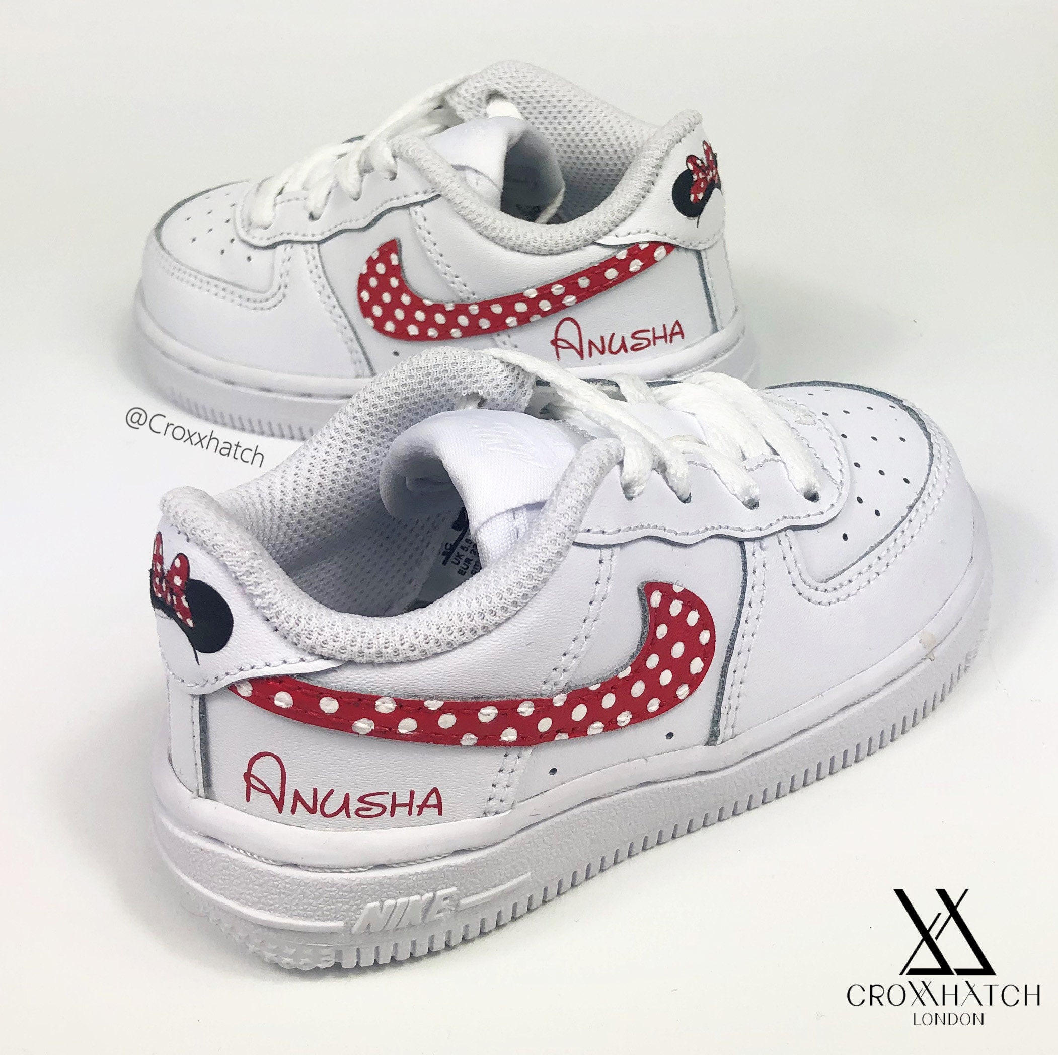 Minnie Mouse Custom Air Force 1 Nike Sneakers Infant & Adult - Etsy