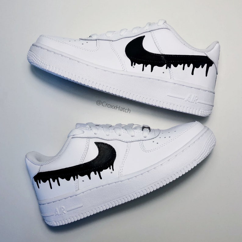 Dripping Paint Air Force 1 Custom Sneakers | Etsy