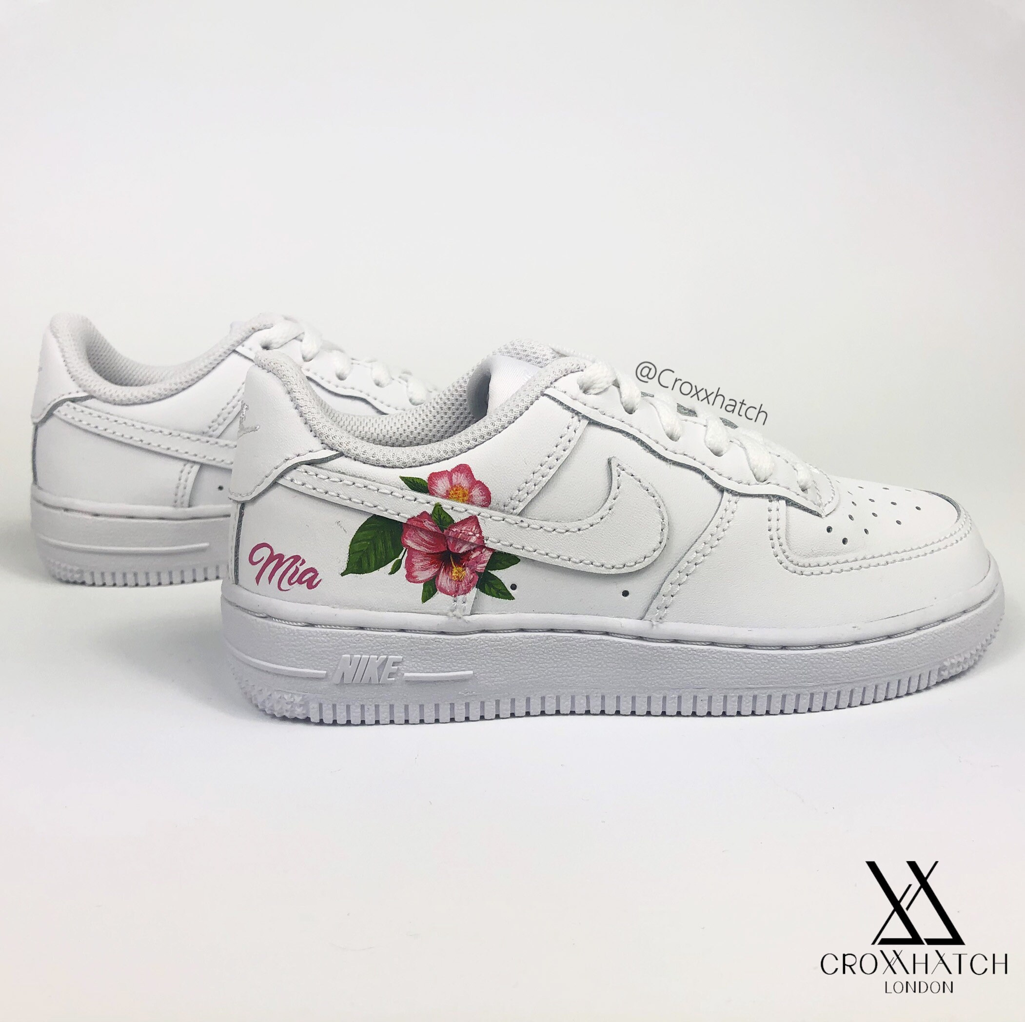 Flower Custom Air Force 1 Nike Sneakers Infant & Adult - Etsy UK