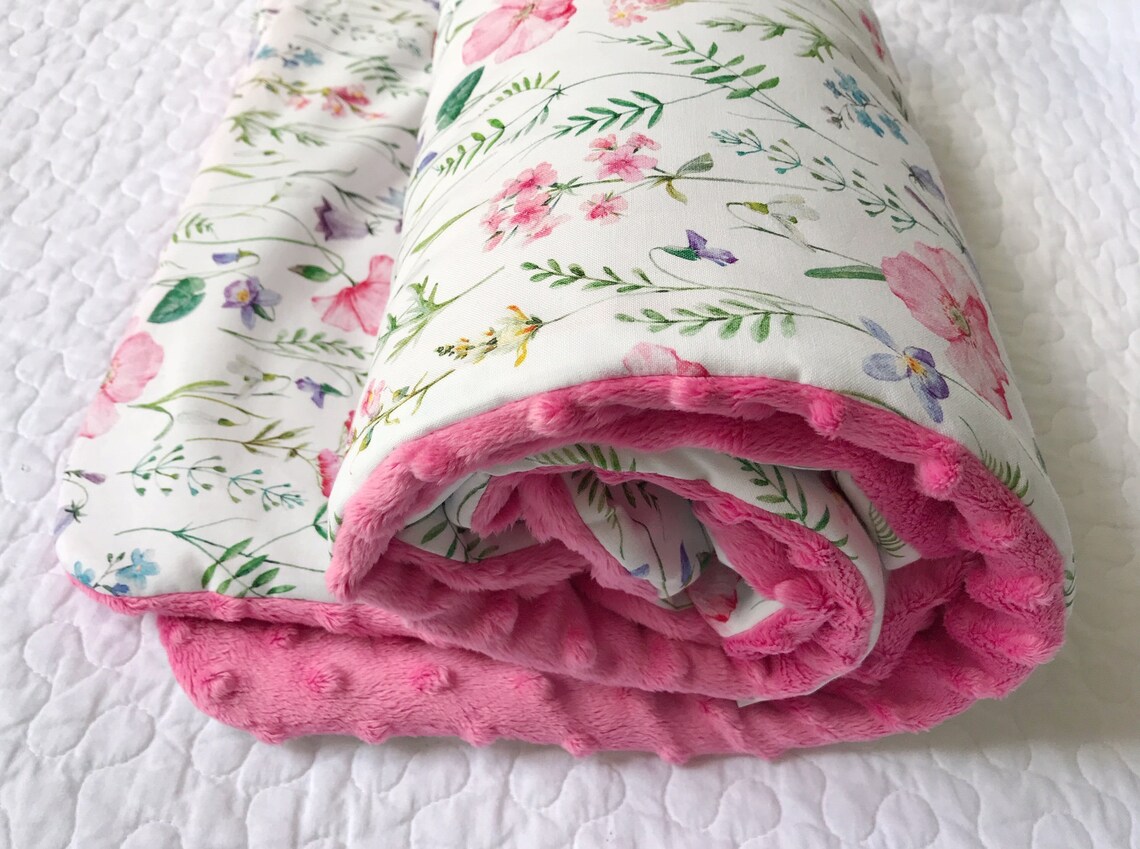 Flowers Blanket Newborn Blanket Floral Blanket Natural Etsy