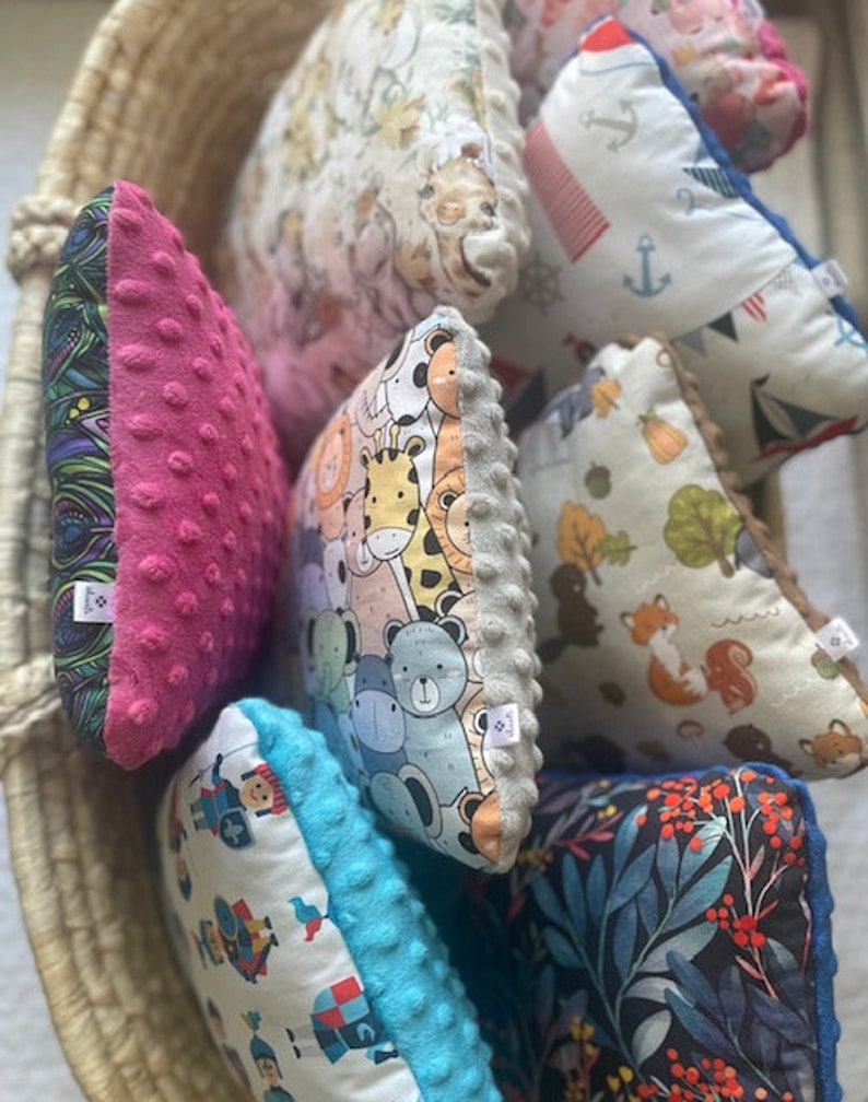 Poduszka dla dziecka, prostokąt, na prezent, opcje wyboru, różne wzory i kolory, baby shower zdjęcie 8
