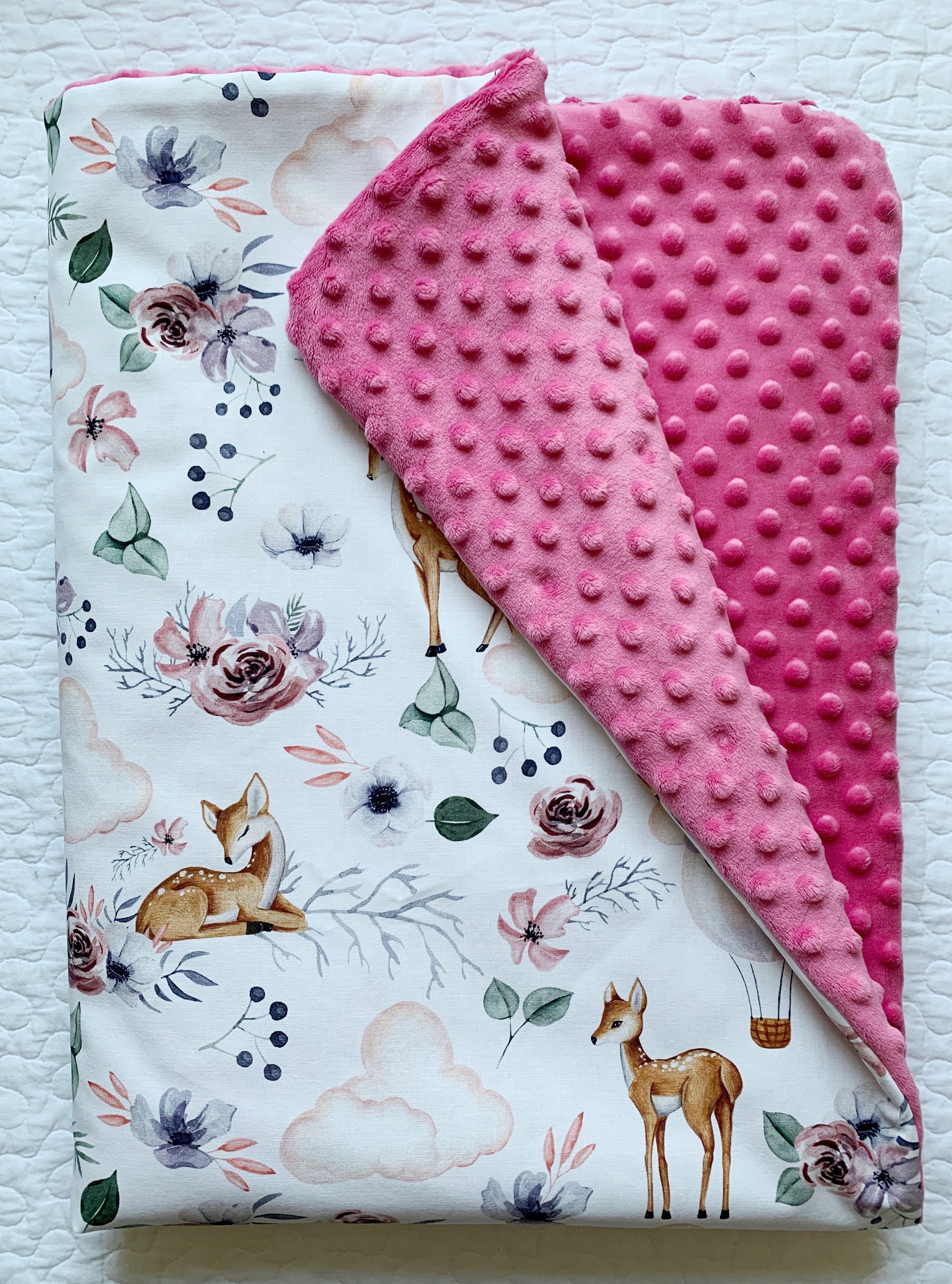 Newborn Girl Blanket Roe Deer Blanket Boho Baby Girl Etsy New Zealand