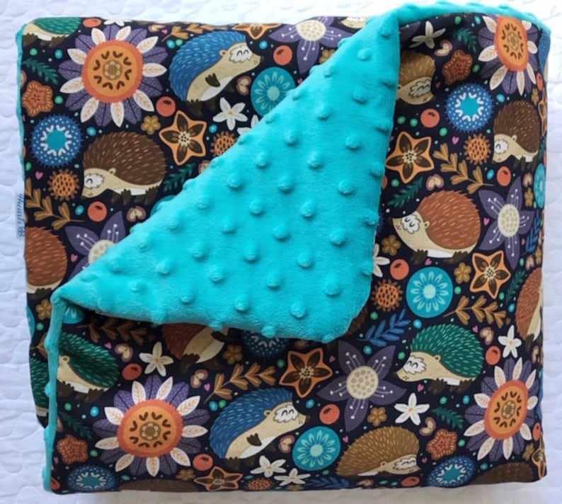 Newborn Hedgehog Blanket for gift