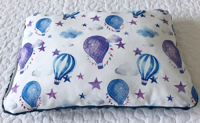 Nursery Minky set, Nursery Minky Blanket, Minky bedding set, Premium Blanket, Baby pillow, Baby Blanket, Star, Balloons, Baby, Navy Blue zdjęcie 6