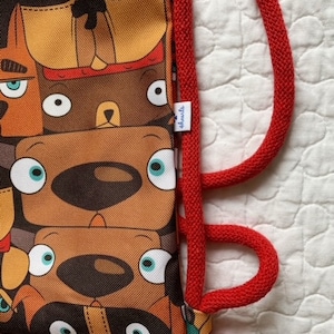 Mochila para crianças, padrão de bolsa, bolsa para cães, mochila infantil, bolsa infantil, mochila infantil, bolsa com cordão para crianças, à prova d'água