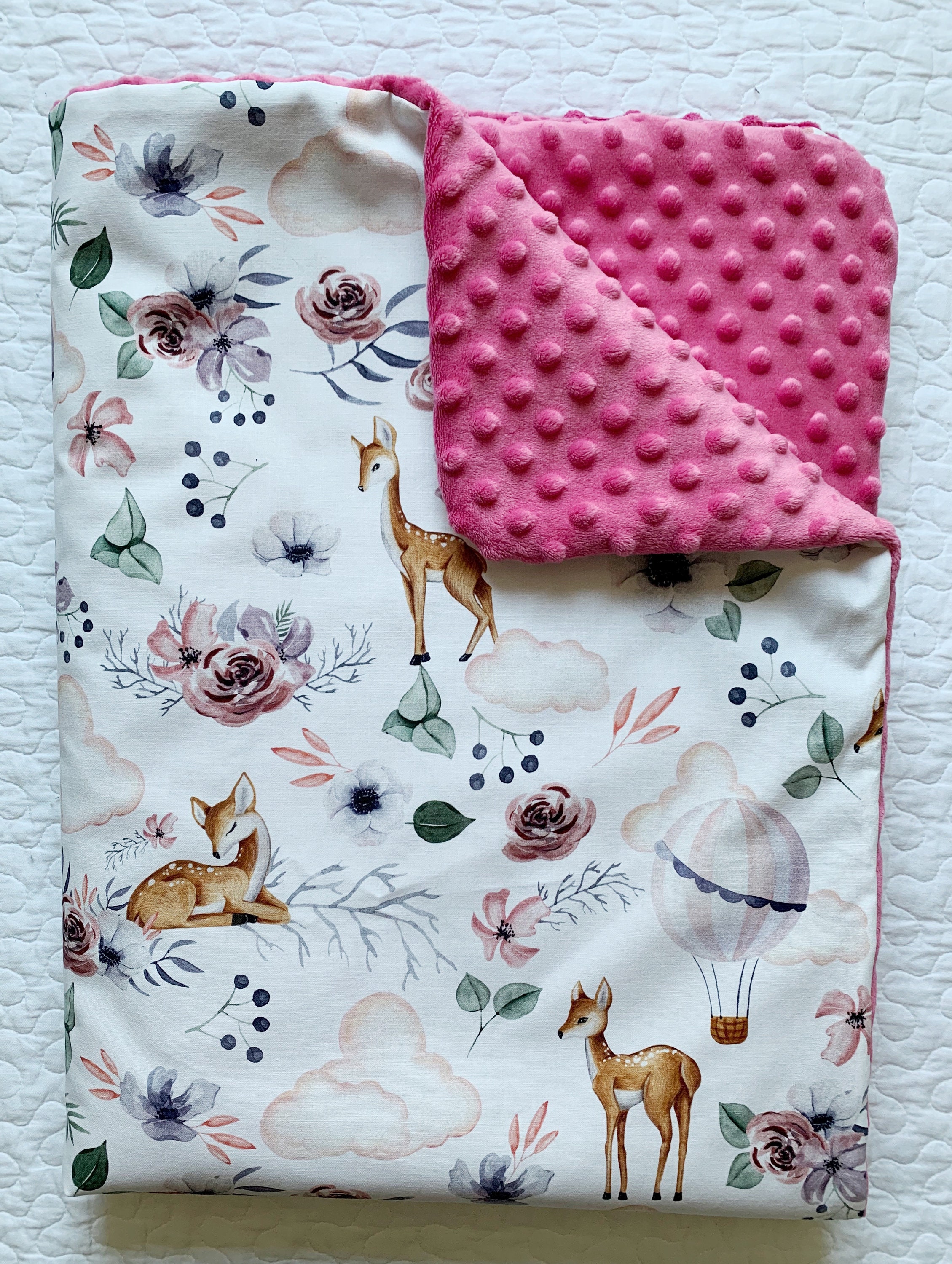 Newborn Girl Blanket Roe Deer Blanket Boho Baby Girl Etsy New Zealand