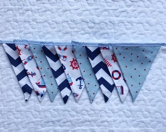 Nautical bunting for kids room