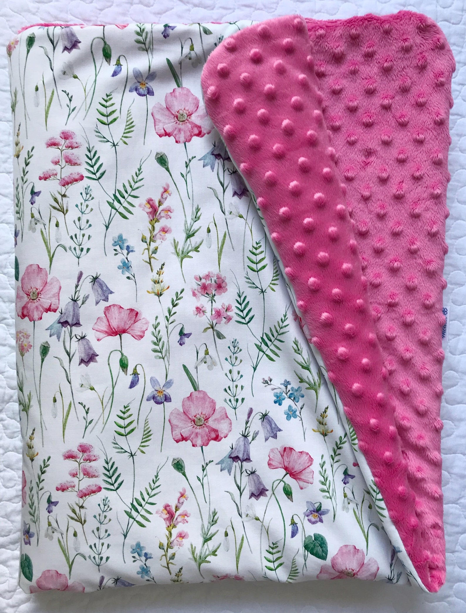 Flowers Blanket Newborn Blanket Floral Blanket Natural Etsy