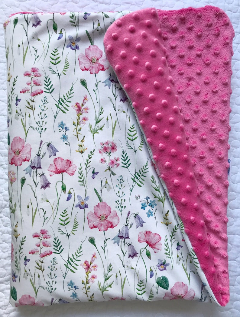 Flowers Blanket Newborn Blanket Floral Blanket Natural Etsy