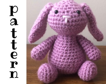 PATTERN: crochet amigurumi bunny rabbit small plush toy