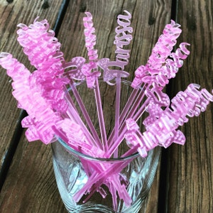 Custom Stir Sticks, Personalized Stir Sticks, Custom Party Decor, Personalized Party Decor, Custom Drink Stirrers, Personalized Drink Stir