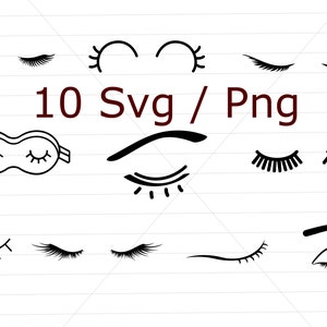 eyelashes bundle, eyelashes clipart, lashes svg, eyelashes svg, silhouette, pixie cut