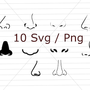 Neus SVG, PNG, lichaam deel SVG, neus bundel, silhouet, cricut neus SVG, neus clipart, SVG neus, vrouwen gezicht SVG, mannen gezicht SVG
