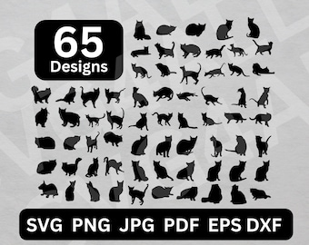 Kat SVG, kat svg bundel, kat PNG, kat clipart, kat gesneden bestand, kat ontwerp svg, kat silhouet, kitten svg, kitty svg, Cat Cricut, huisdier svg
