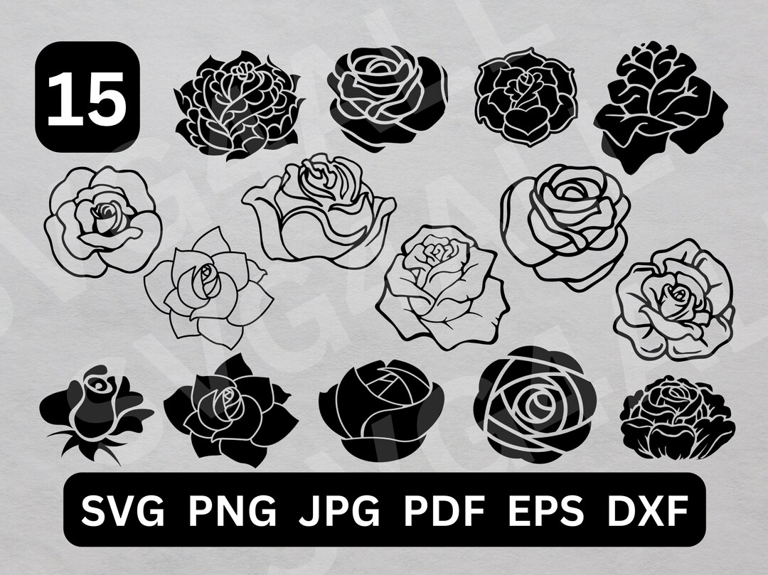 Flower SVG, Flower PNG, Flower Bundle SVG Files, Flower Cut File ...