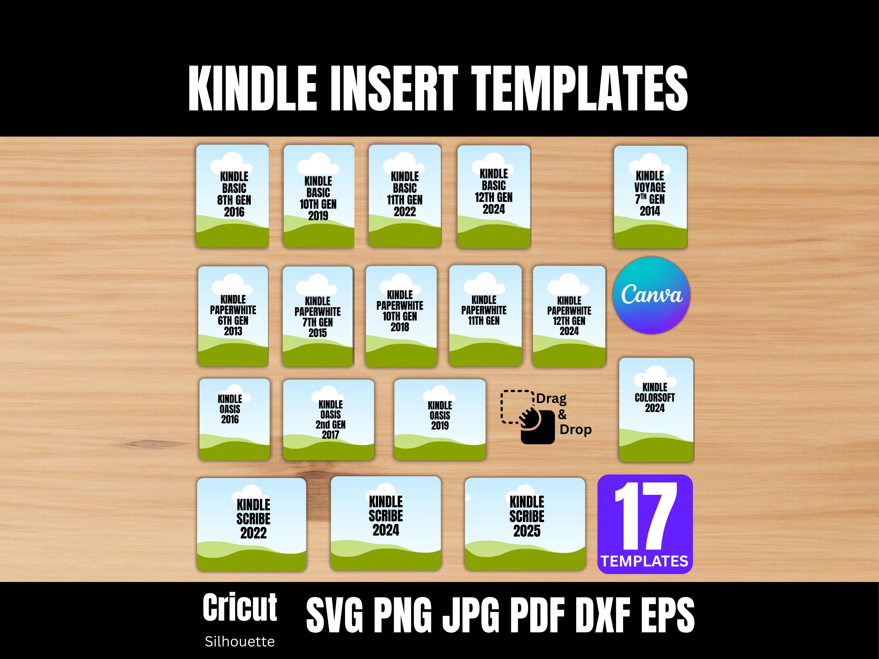 Kindle Inserts Design Kindle Insert Template, 17 Kindle Insert Canva Bundle, Editable Kindle ...