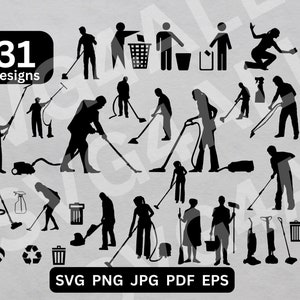 Reiniger svg, Reiniger Bundle SVG, Reinigung Clipart, Reiniger geschnitten Dateien, Reiniger Cricut, Reiniger Silhouette, Reiniger Illustration, Vektor
