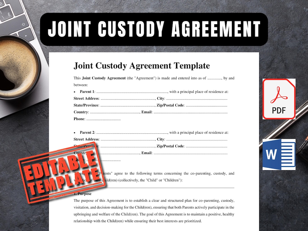 Image 10 for Joint Custody Agreement Template