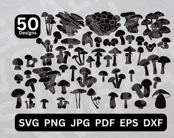 Mushroom svg bundle, Mushroom svg, Mushroom clipart, Mushroom cricut, Mushroom Design, Mushroom Illustration, Mushroom silhouette, Mushroom