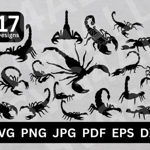 Scorpion SVG, Scorpion SVG Bundle, Scorpion SVG files, Scorpion Cut File, Scorpion Clipart, Scorpion Cricut, Scorpion silhouette, Scorpion