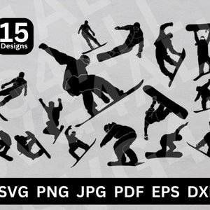 Snowboarder svg, Snowboarding svg, Snowboard svg, Snowboarder png, Snowboarder clip art, Snowboarder silhouette, Snowboarder cricut