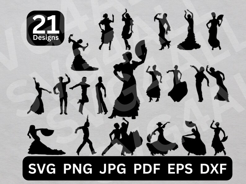 Flamenco Dancer SVG, Flamenco Dancer Png, Flamenco Dancer Cricut