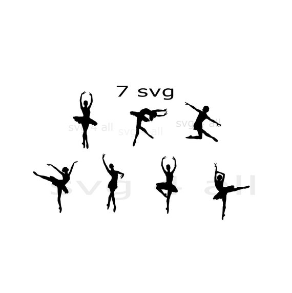 Ballerina Svg Dancer Drawing Dancer Vector Ballerina Etsy