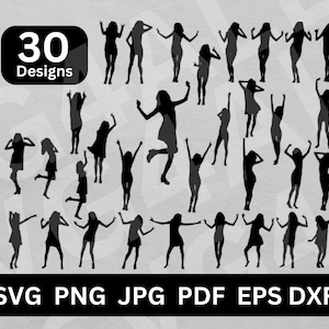 Dancing Girl SVG, Dancing Girl, Dancing Girl vector, Dancing Girl clipart, Dancing Girl cut file, Dancing Girl silhouette, Dancing cricut