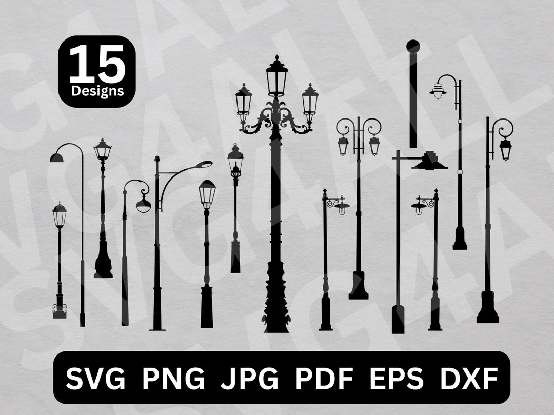 Street Lamp Clipart, Street Lamp Svg, Street Lamp Light Vector, Street