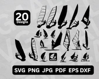 Windsurfen svg, Windsurfen png, Windsurfen Vektor, Windsurfen Silhouette, Windsurfen Cricut, Windsurfen Clipart, Windsurfen ClipArt