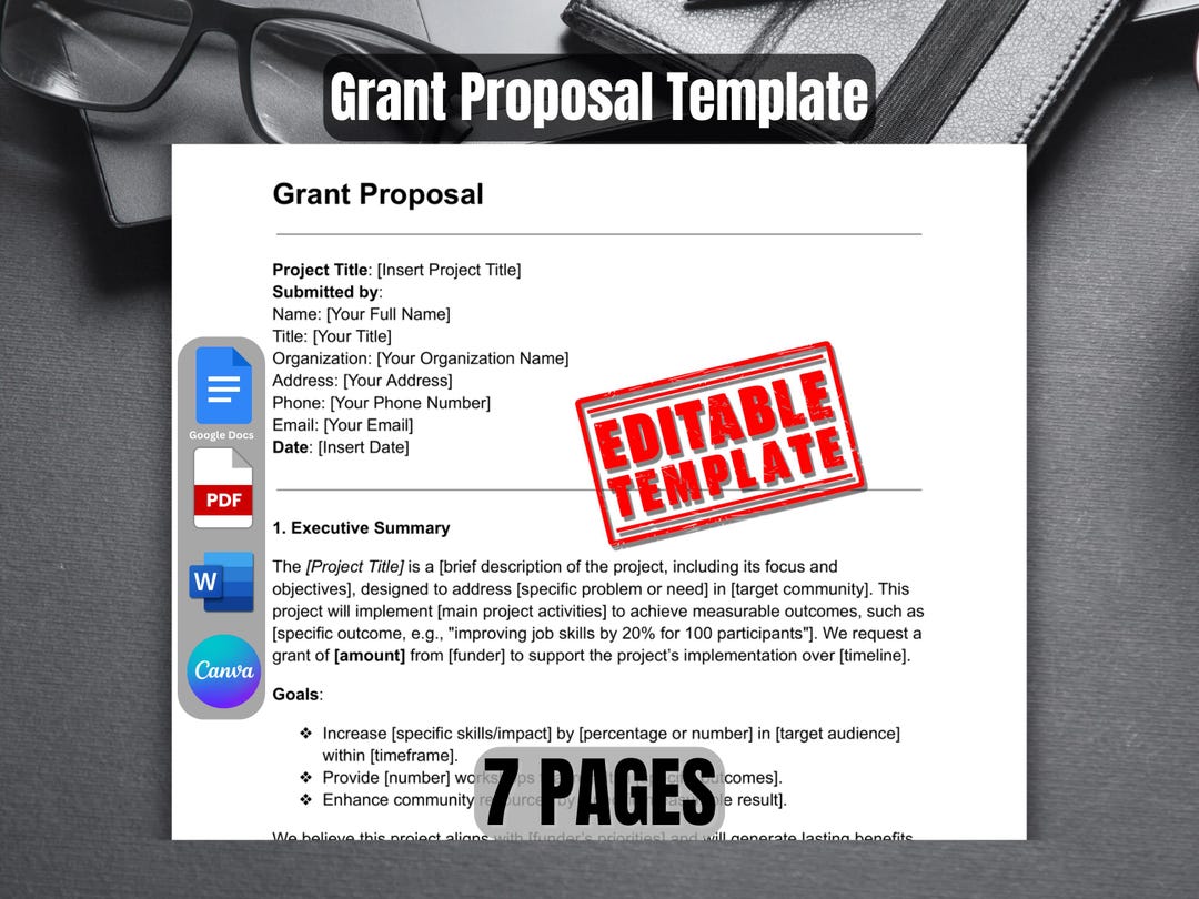 Grant Proposal Template | Sample Grant Proposal | Funding Proposal ...