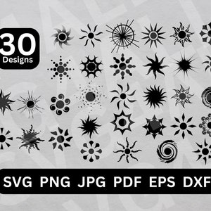Sun Cut File, Sun svg, Sun Vector, boho sun svg bundle, boho sun png, Sunrise svg, Sun Clip art, Sun silhouette, Sun Clipart, Sun PNG