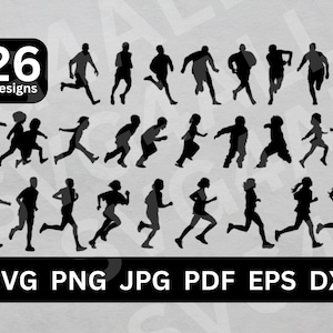 Runner SVG, Running SVG, Runner Silhouette, Runner Cut File, Runner Clipart, Runner Cricut, Runner bundle svg, Runner png, Runner Vector