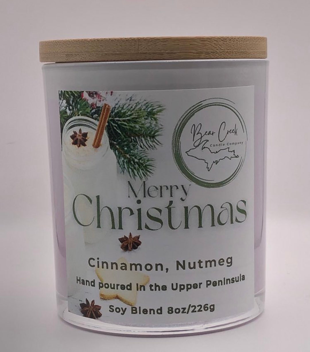 Merry Christmas Candleupper Peninsula Soy Candle Etsy