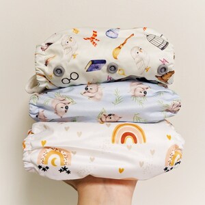 Harry Potter-inspired Cloth Nappy Bundle One-size-fits-most Cloth diaper MCN - nappy / reusable diaper plus 2pcs FREE BAMBOO boosters