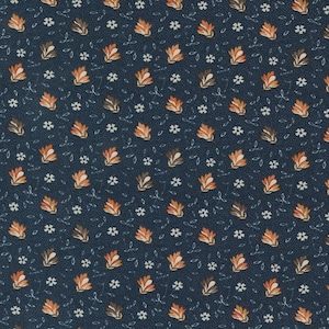 Moda Fabrics Fluttering Leaves Bluespruce 9732 14