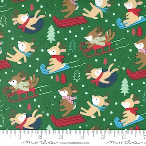 Moda Fabrics Hello Holidays Evergreen 35372 14 Moda