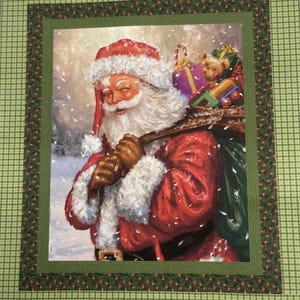 Riley Blake Classic Christmas Jolly Old St Nick Panel Quilt Kit