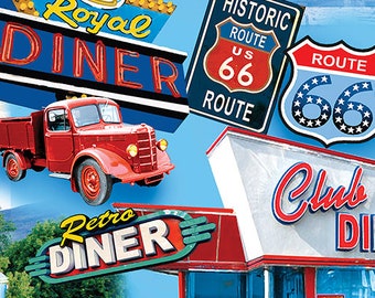 Benartex American Highway 1471950 American Diners