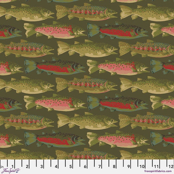 FreeSpirit PWMN021.OLIVE Small Trout- Go Fish