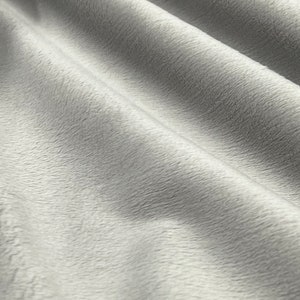 QT Fabrics Silky Minky Solid Silver 90&quot;